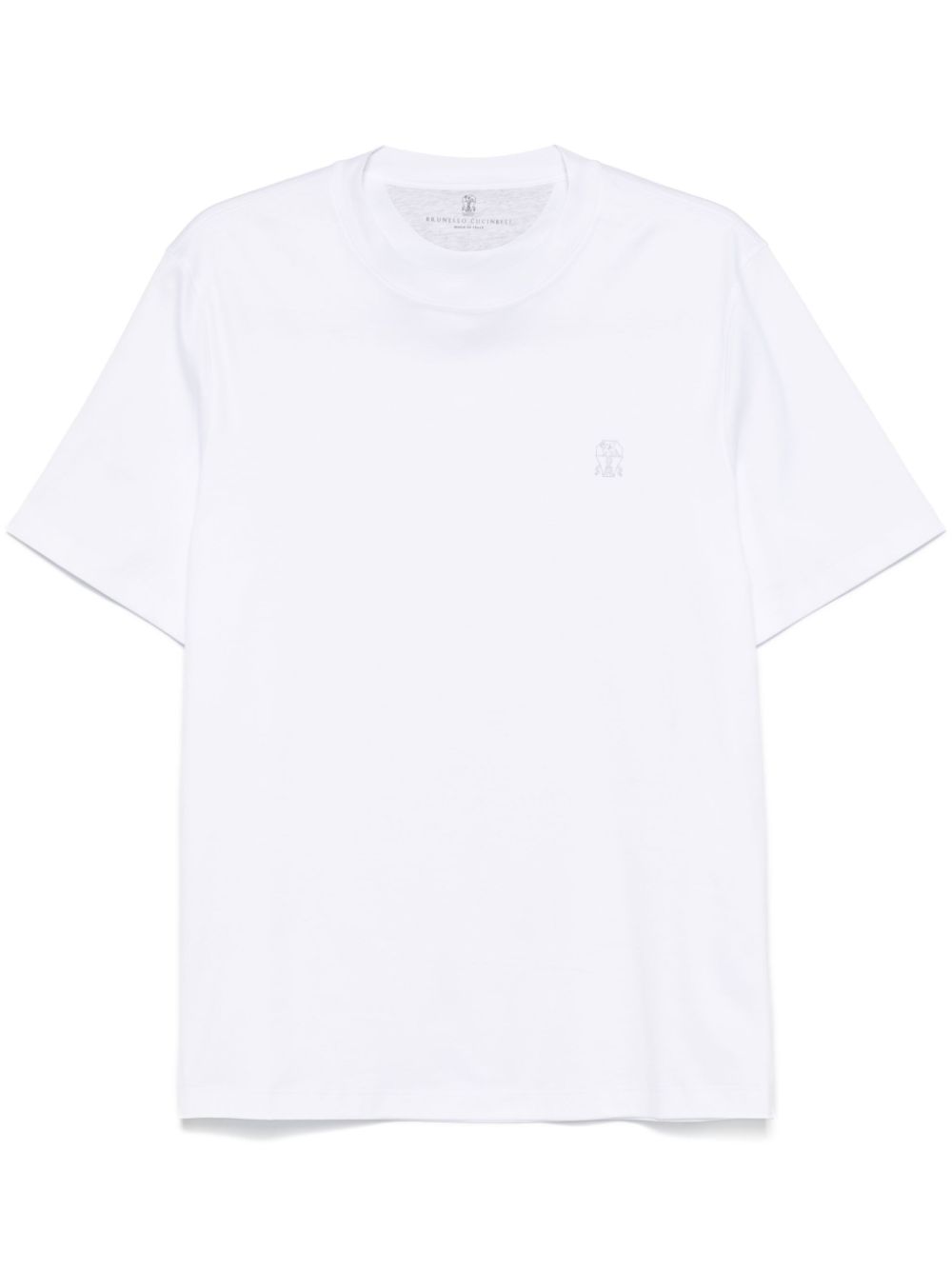 Brunello Cucinelli logo-print T-shirt - White von Brunello Cucinelli