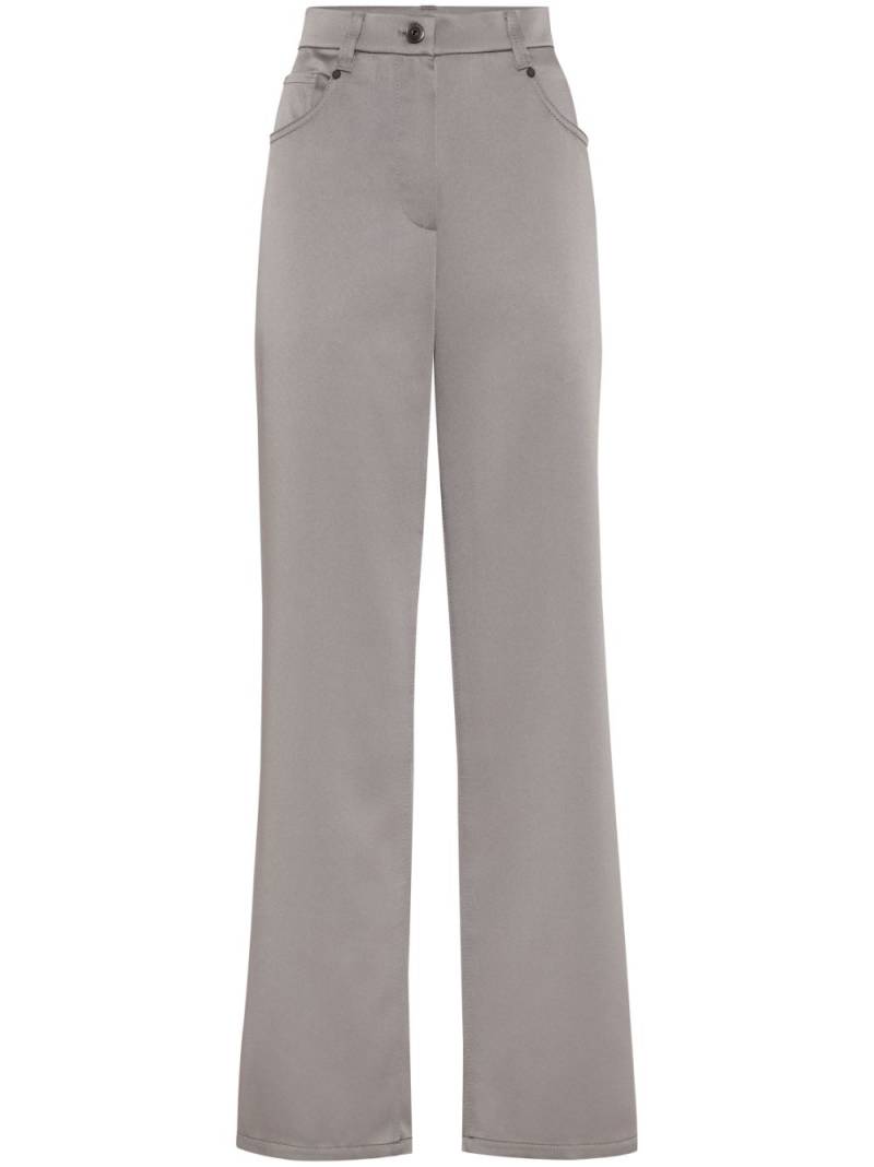 Brunello Cucinelli long-leg trousers - Grey von Brunello Cucinelli