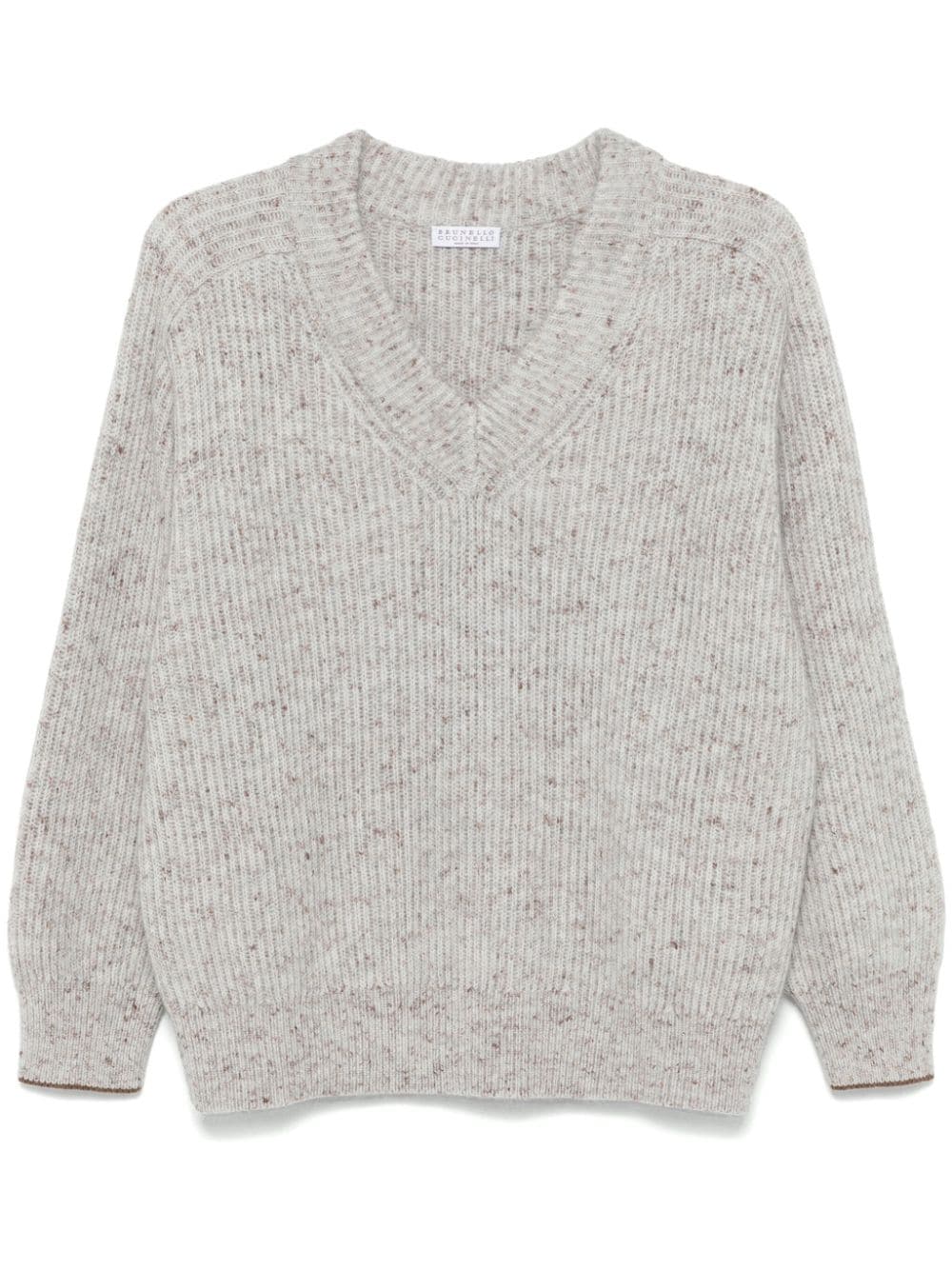 Brunello Cucinelli mélange-effect sweater - Grey von Brunello Cucinelli