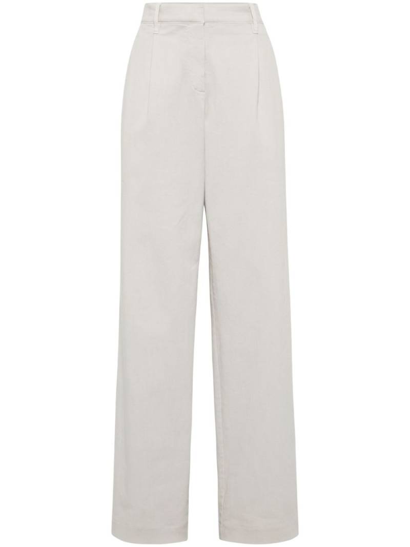 Brunello Cucinelli mid-rise denim trousers - Neutrals von Brunello Cucinelli