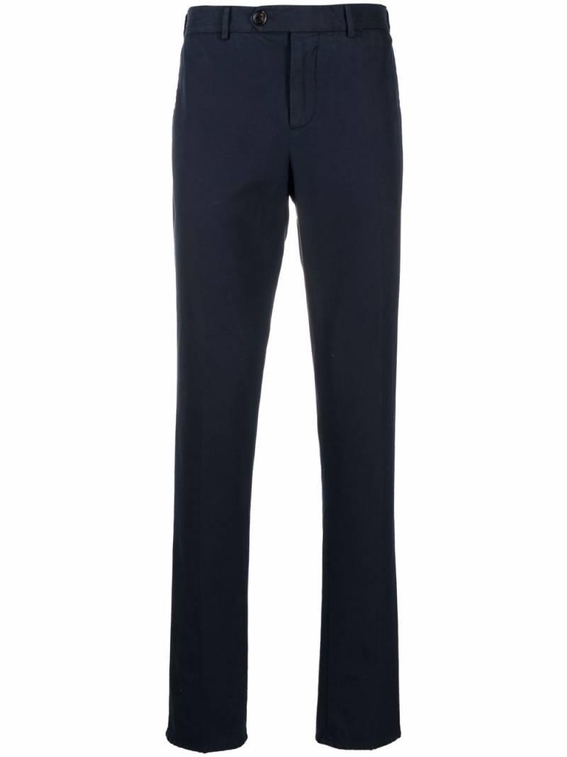 Brunello Cucinelli mid-rise slim chinos - Blue von Brunello Cucinelli