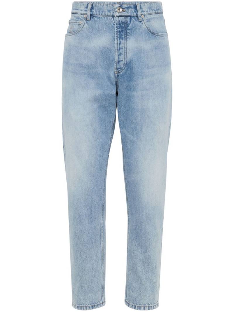 Brunello Cucinelli mid-rise slim-fit jeans - Blue von Brunello Cucinelli