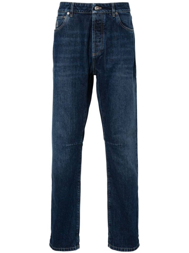 Brunello Cucinelli mid-rise slim-fit jeans - Blue von Brunello Cucinelli