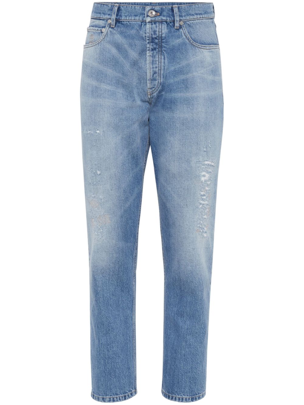 Brunello Cucinelli mid-rise slim-fit jeans - Blue von Brunello Cucinelli