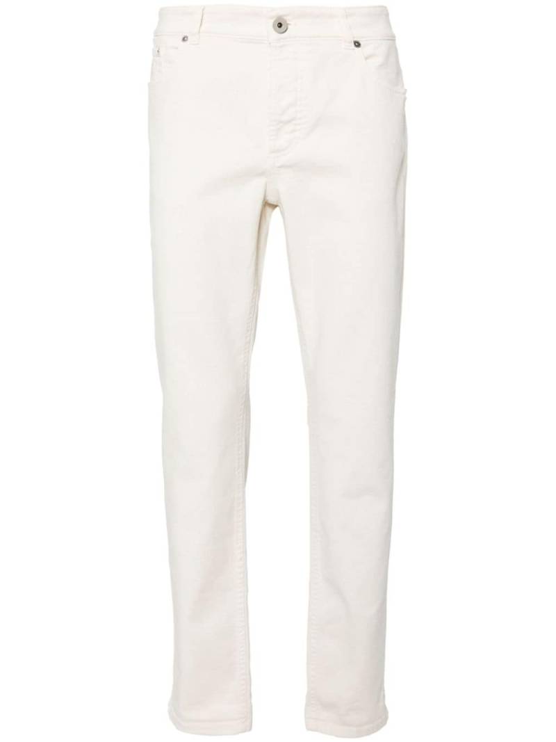 Brunello Cucinelli mid-rise slim-fit jeans - White von Brunello Cucinelli