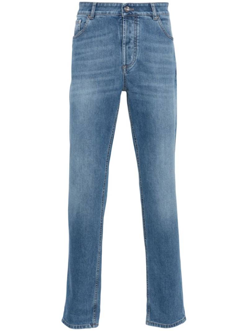 Brunello Cucinelli mid-rise slim jeans - Blue von Brunello Cucinelli