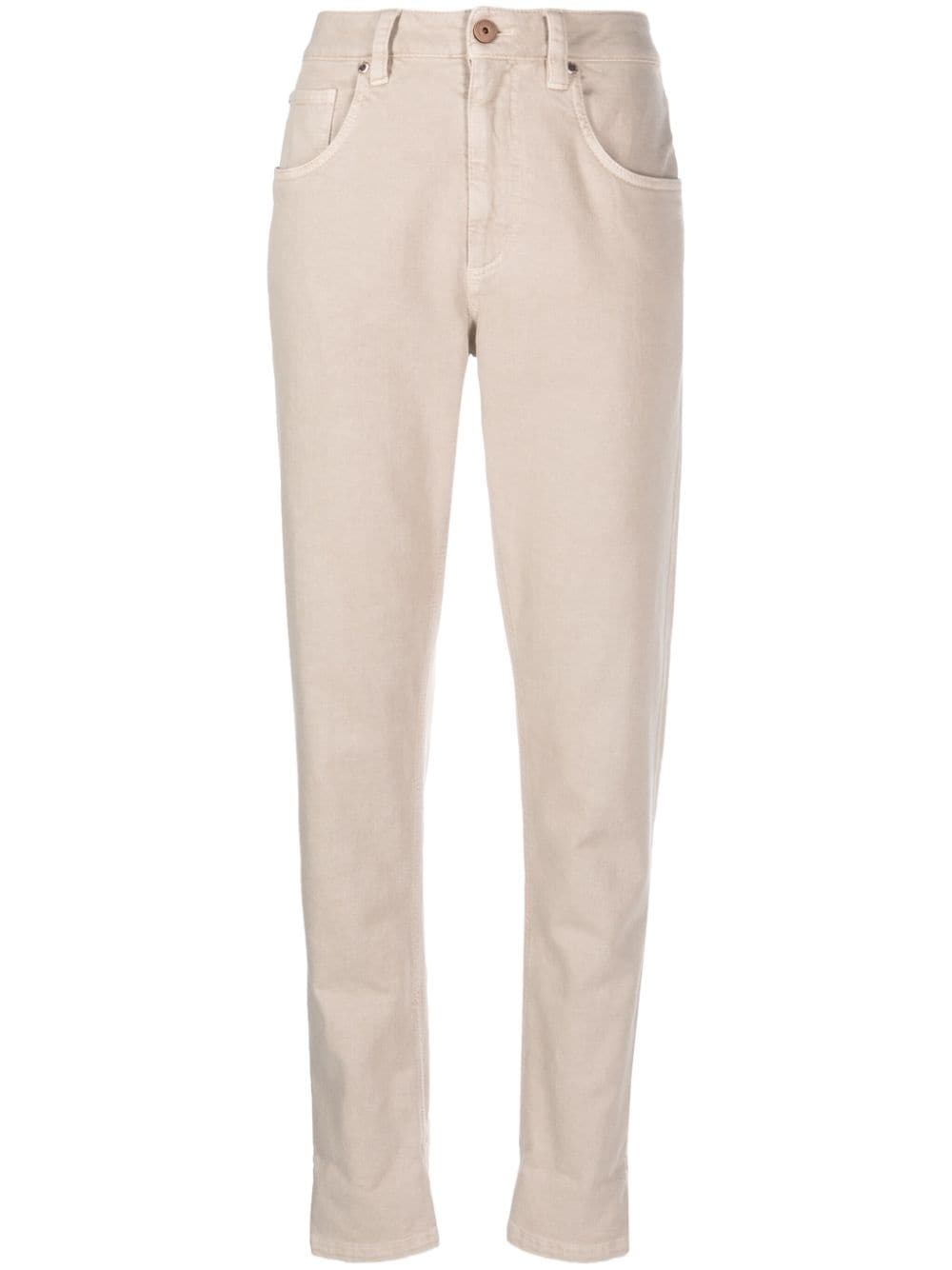 Brunello Cucinelli mid-rise straight-leg jeans - Neutrals von Brunello Cucinelli