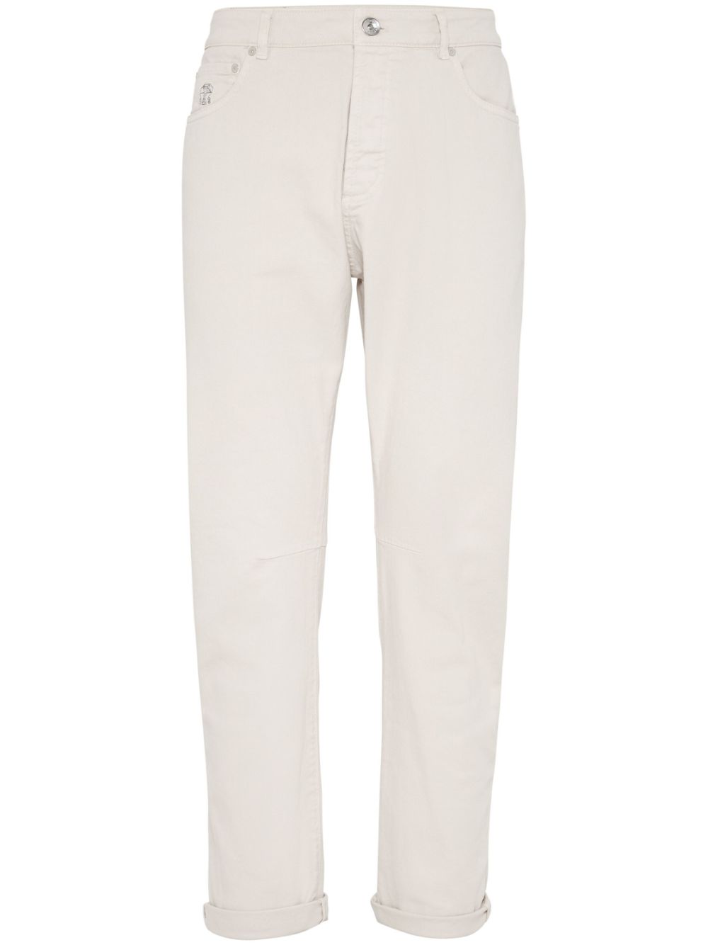 Brunello Cucinelli mid-rise straight-leg jeans - Neutrals von Brunello Cucinelli