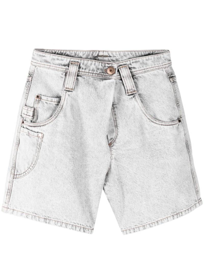 Brunello Cucinelli multiple-pocket denim shorts - Grey von Brunello Cucinelli