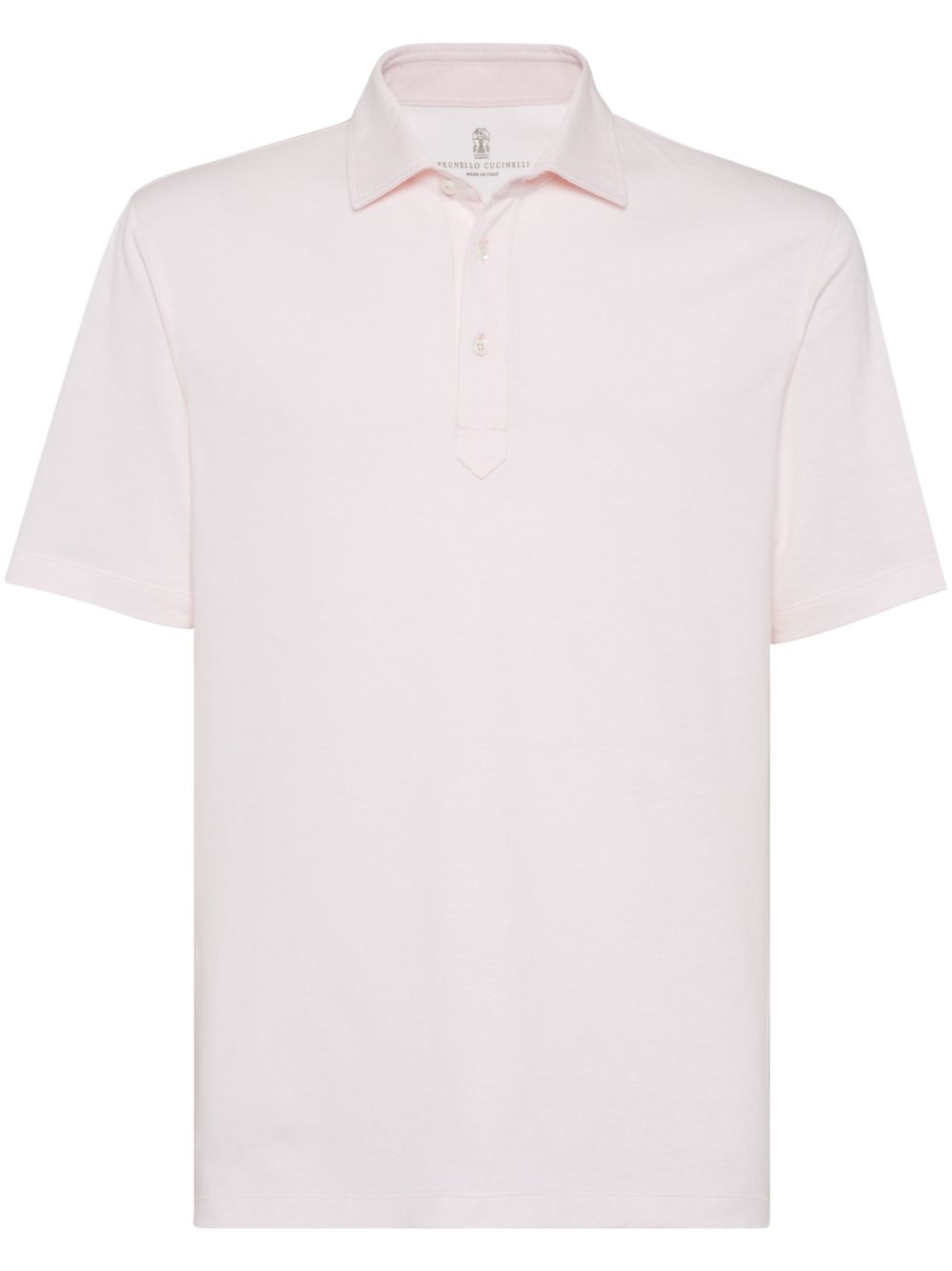 Brunello Cucinelli organic cotton-blend polo shirt - Pink von Brunello Cucinelli