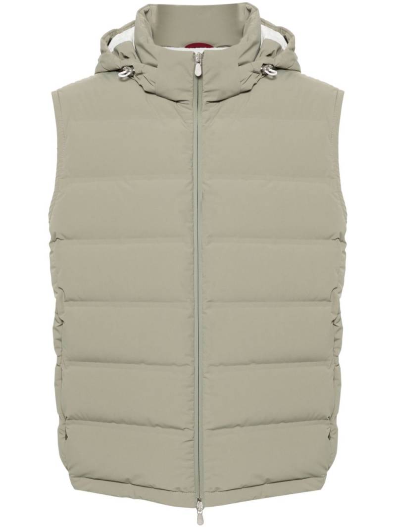 Brunello Cucinelli padded gilet - Green von Brunello Cucinelli