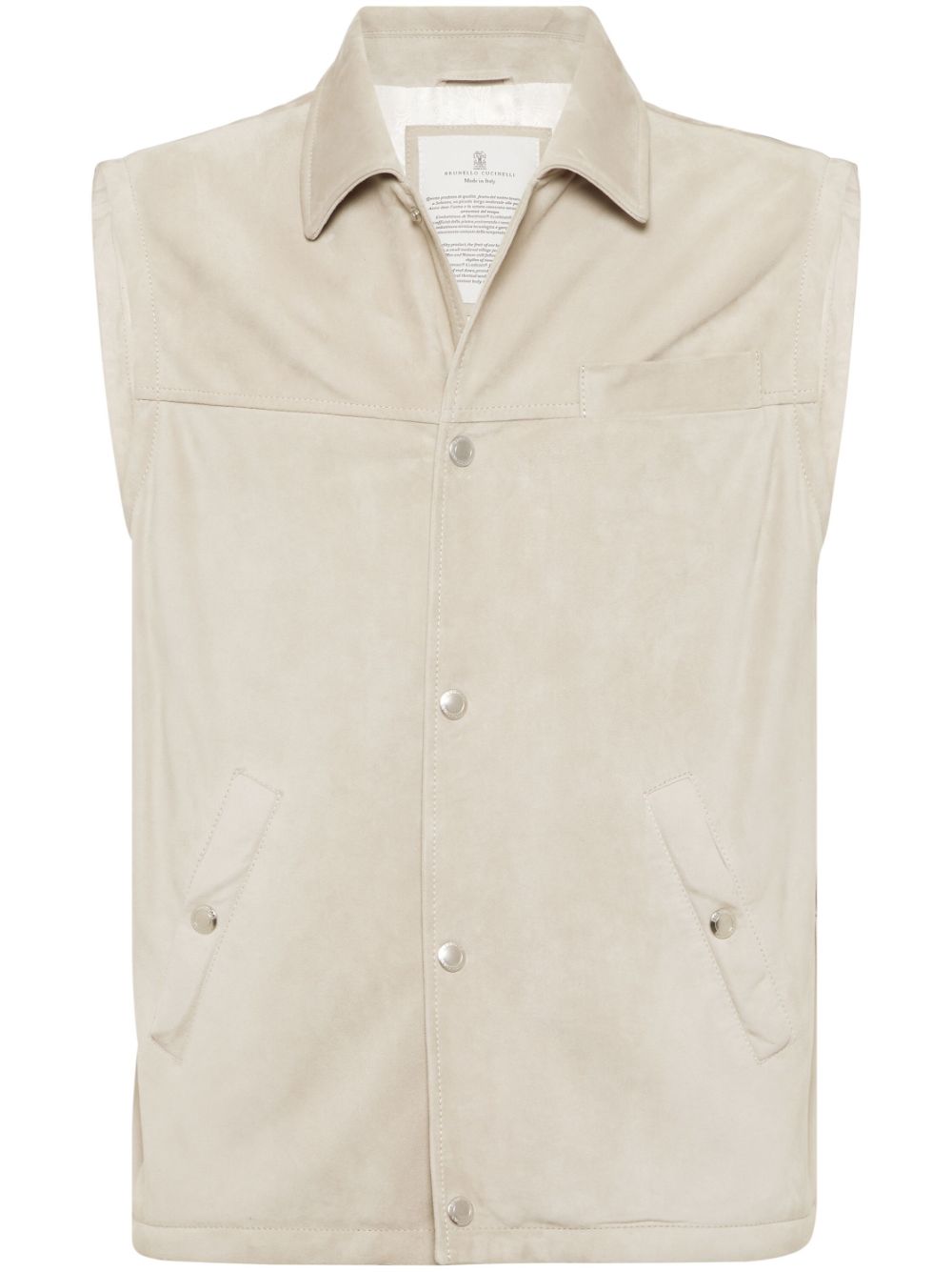 Brunello Cucinelli padded vest - Neutrals von Brunello Cucinelli