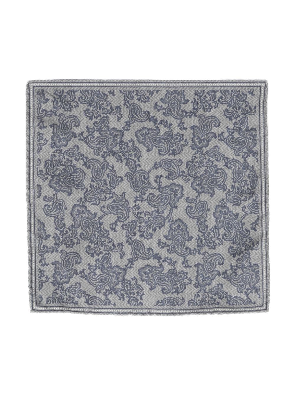 Brunello Cucinelli paisley-print silk scarf - Blue von Brunello Cucinelli