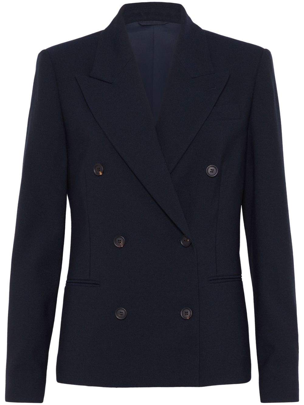 Brunello Cucinelli peak-lapel double-breasted blazer - Blue von Brunello Cucinelli