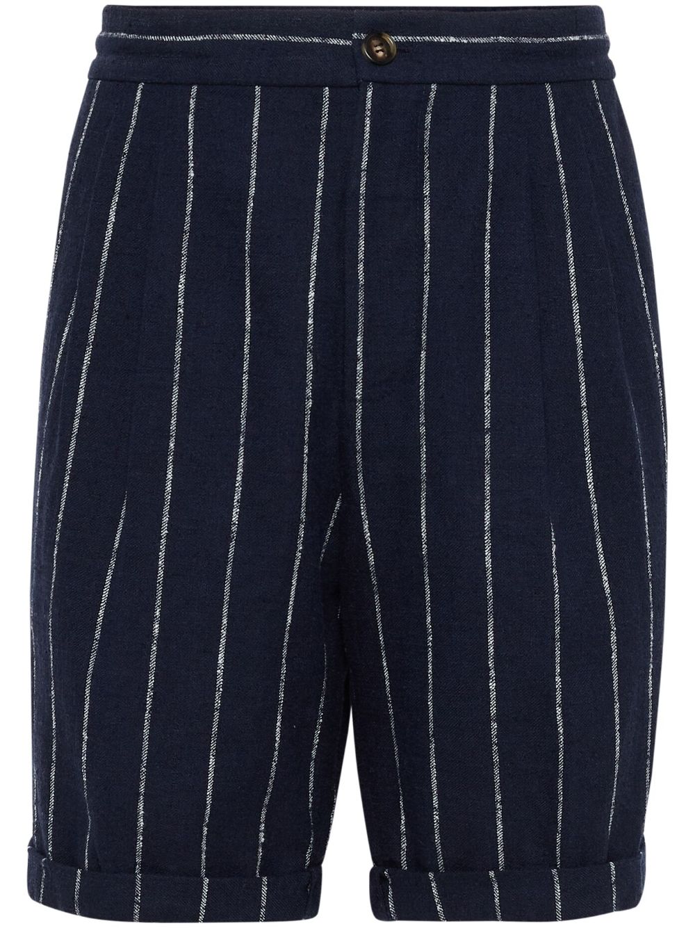 Brunello Cucinelli pinstriped bermuda shorts - Blue von Brunello Cucinelli