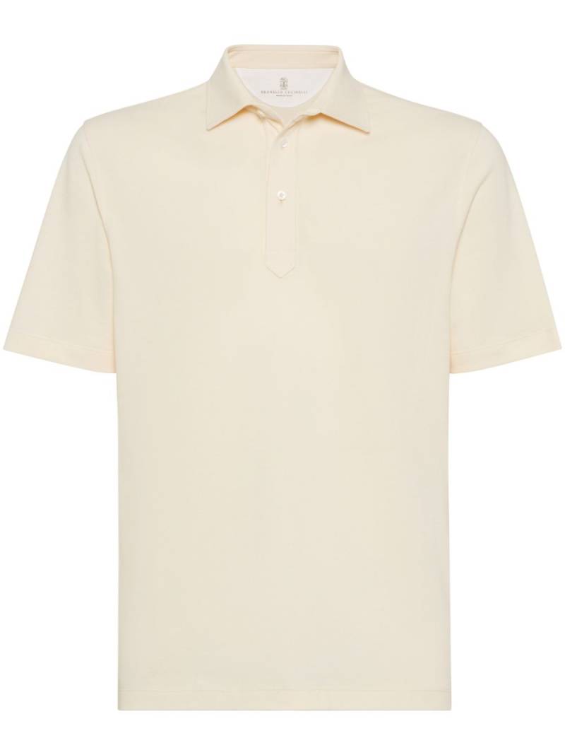 Brunello Cucinelli piqué polo shirt - Neutrals von Brunello Cucinelli