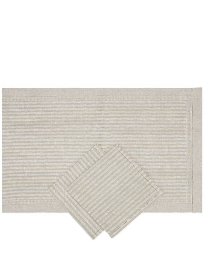 Brunello Cucinelli placemat and napkin set - Neutrals von Brunello Cucinelli