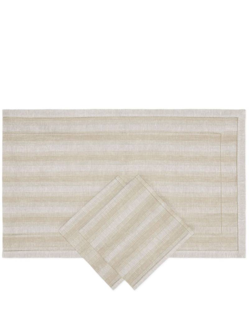 Brunello Cucinelli placemat and napkin set - Neutrals von Brunello Cucinelli