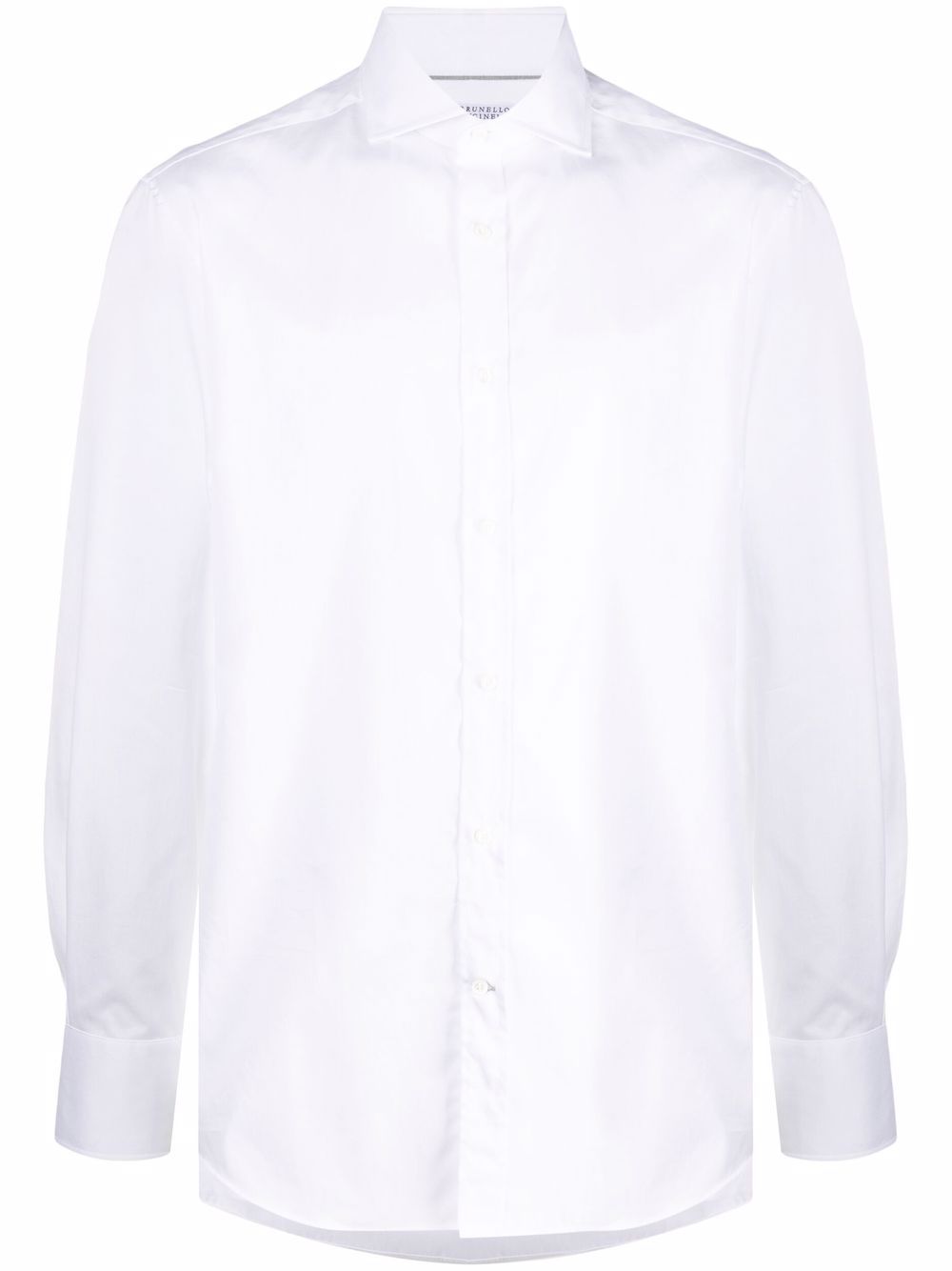 Brunello Cucinelli plain long-sleeve shirt - White von Brunello Cucinelli