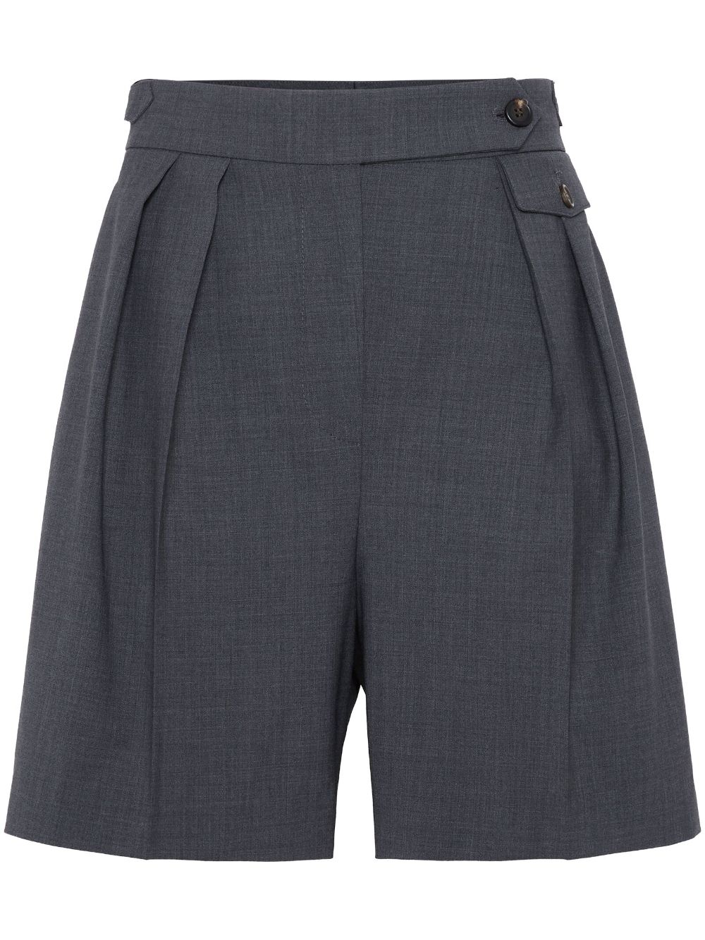 Brunello Cucinelli pleat-detailing shorts - Grey von Brunello Cucinelli