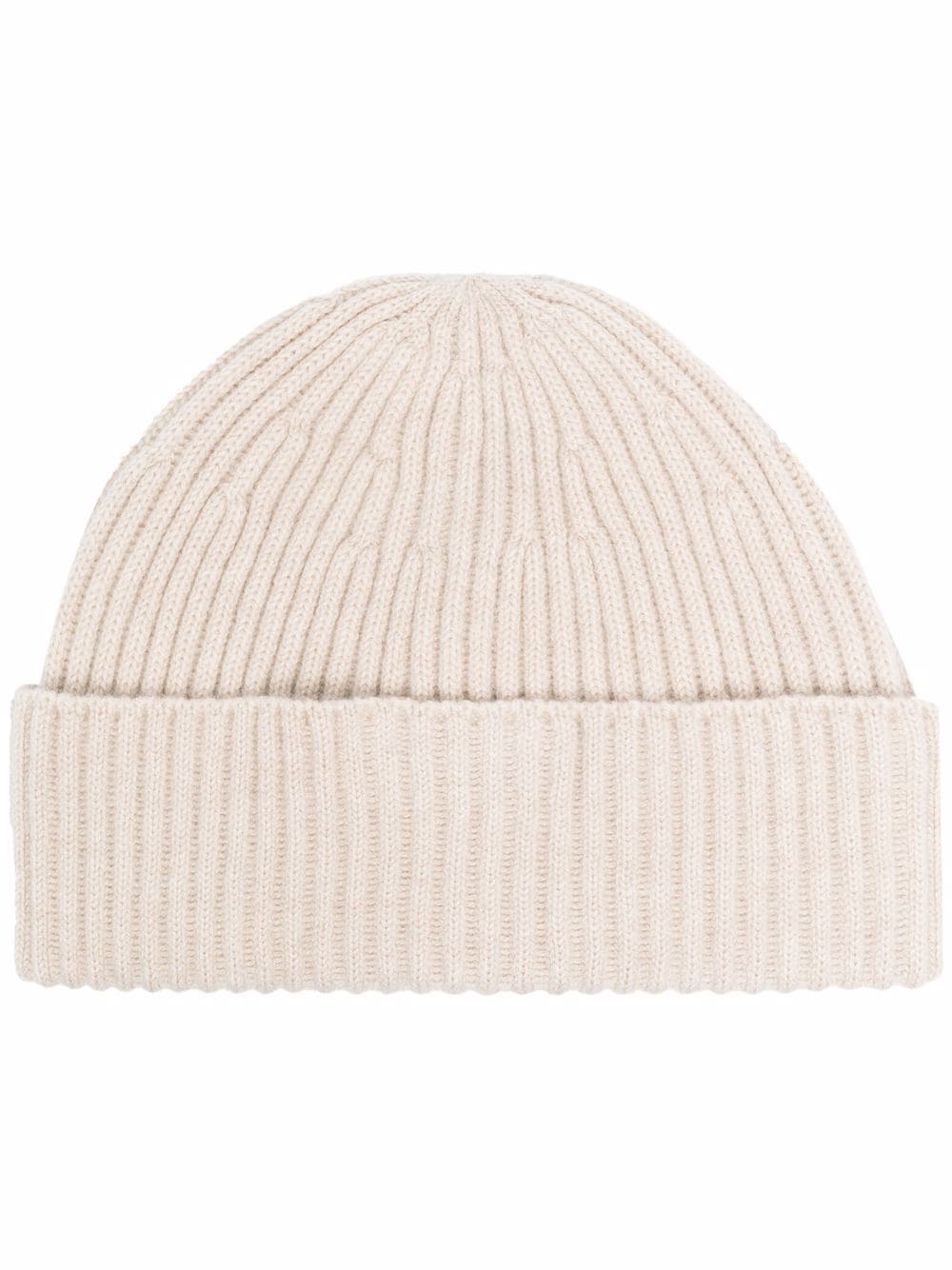 Brunello Cucinelli ribbed cashmere beanie - Neutrals von Brunello Cucinelli