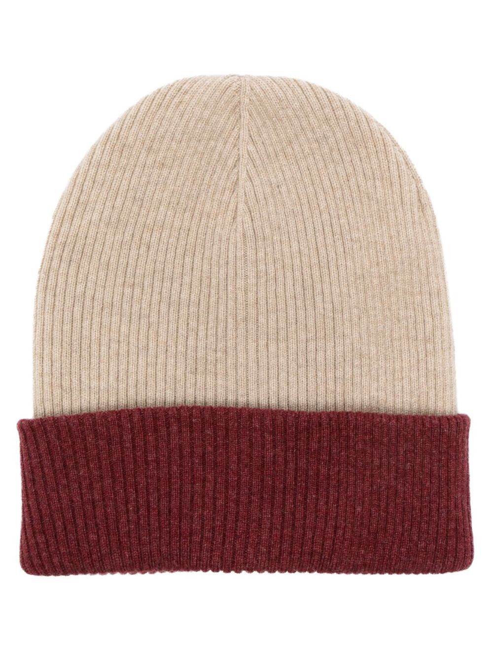 Brunello Cucinelli ribbed-knit cashmere beanie - Neutrals von Brunello Cucinelli