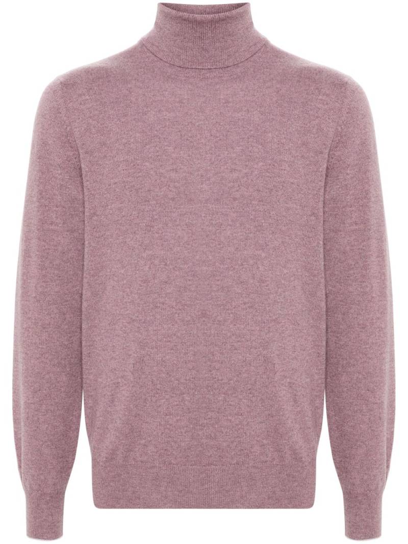 Brunello Cucinelli roll-neck cashmere jumper - Red von Brunello Cucinelli