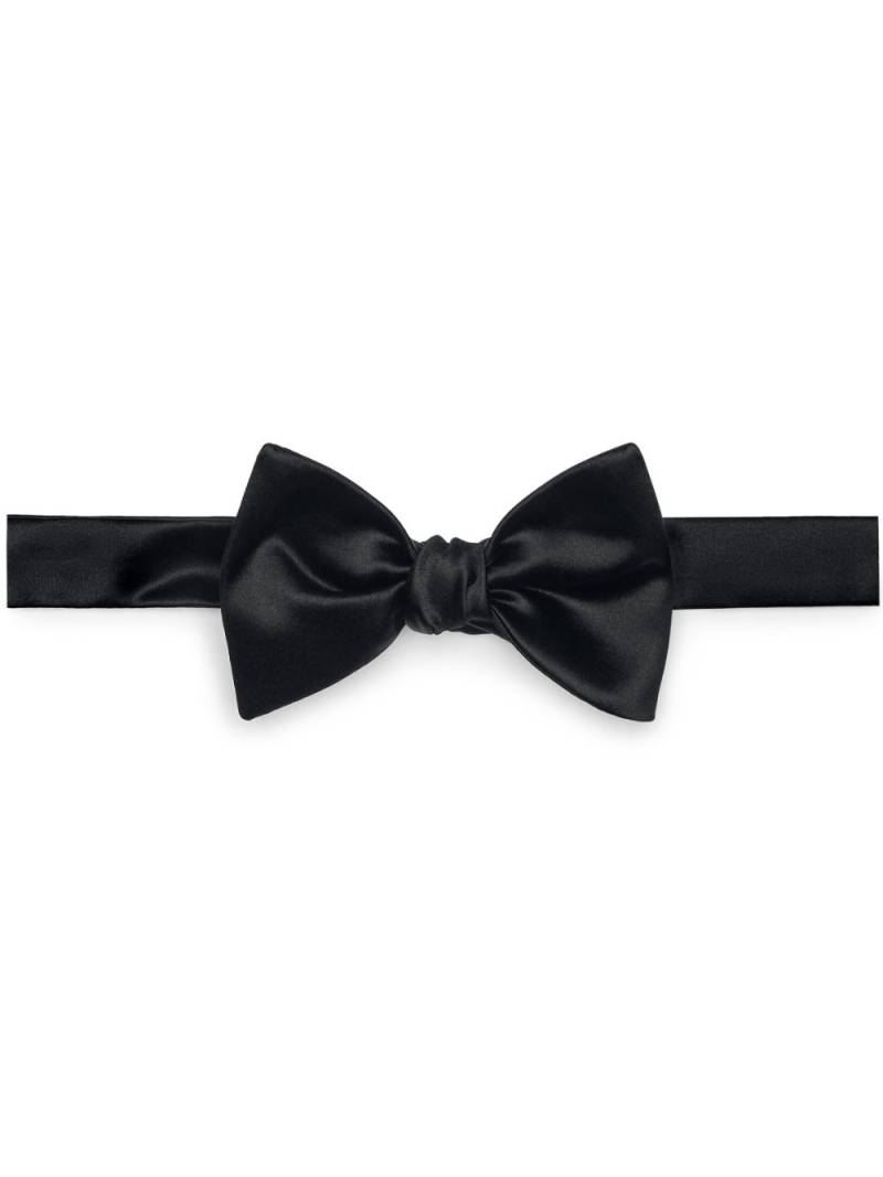 Brunello Cucinelli satin bow tie - Black von Brunello Cucinelli