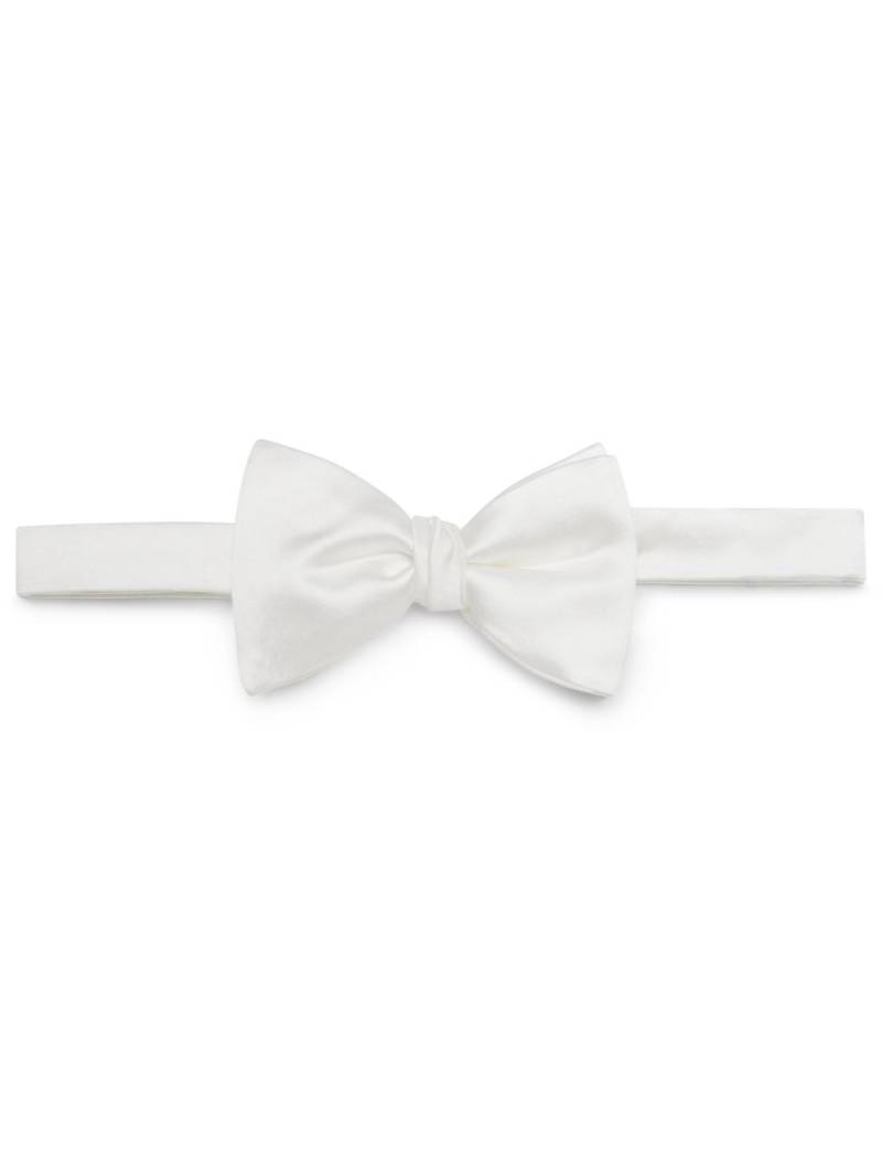 Brunello Cucinelli satin bow tie - White von Brunello Cucinelli