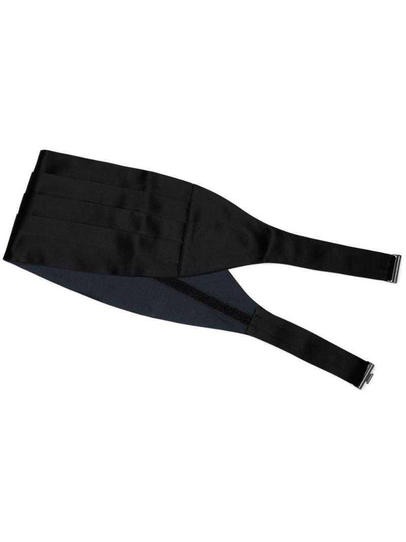 Brunello Cucinelli satin cummerbund - Black von Brunello Cucinelli