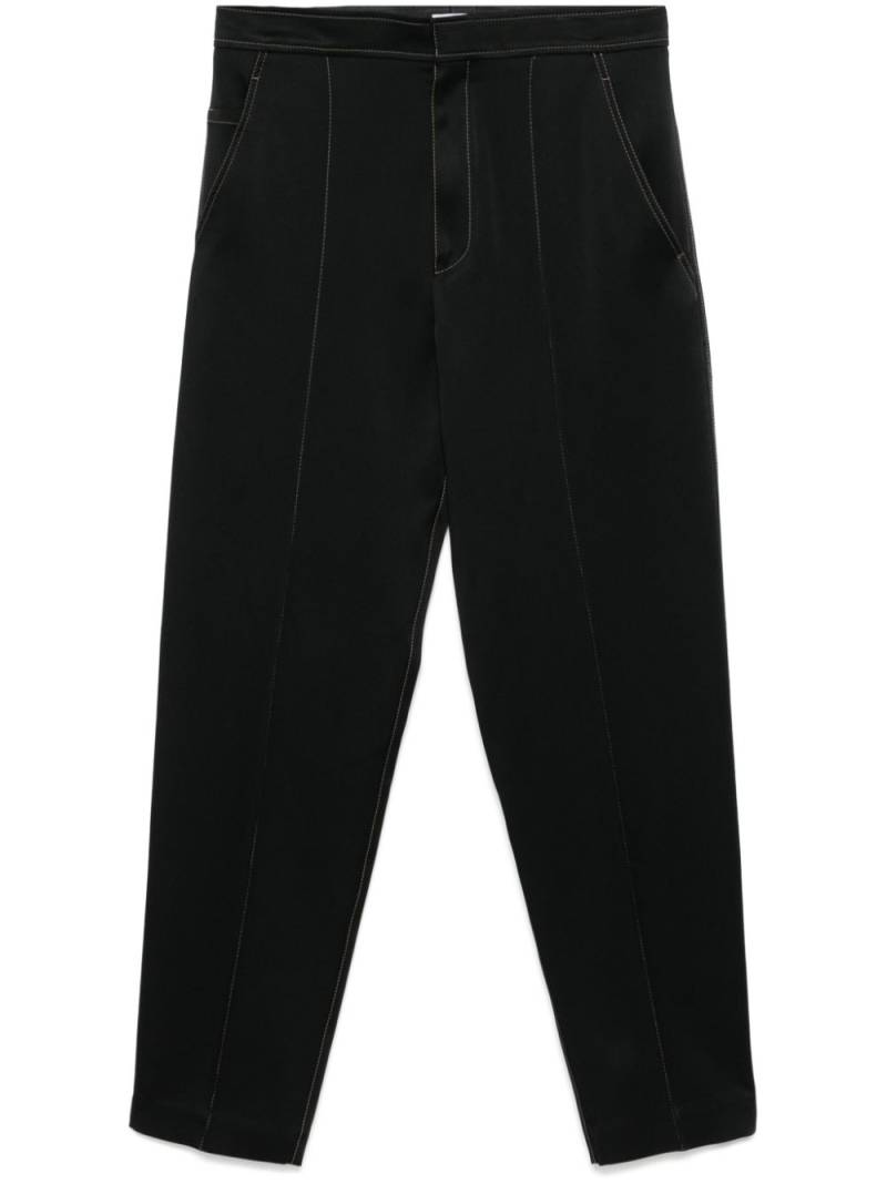 Brunello Cucinelli satin trousers - Black von Brunello Cucinelli