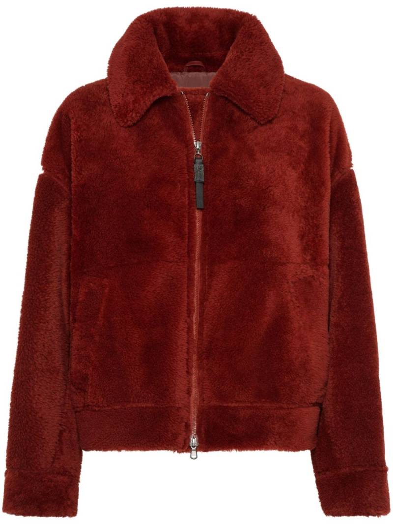 Brunello Cucinelli shearling jacket - Red von Brunello Cucinelli