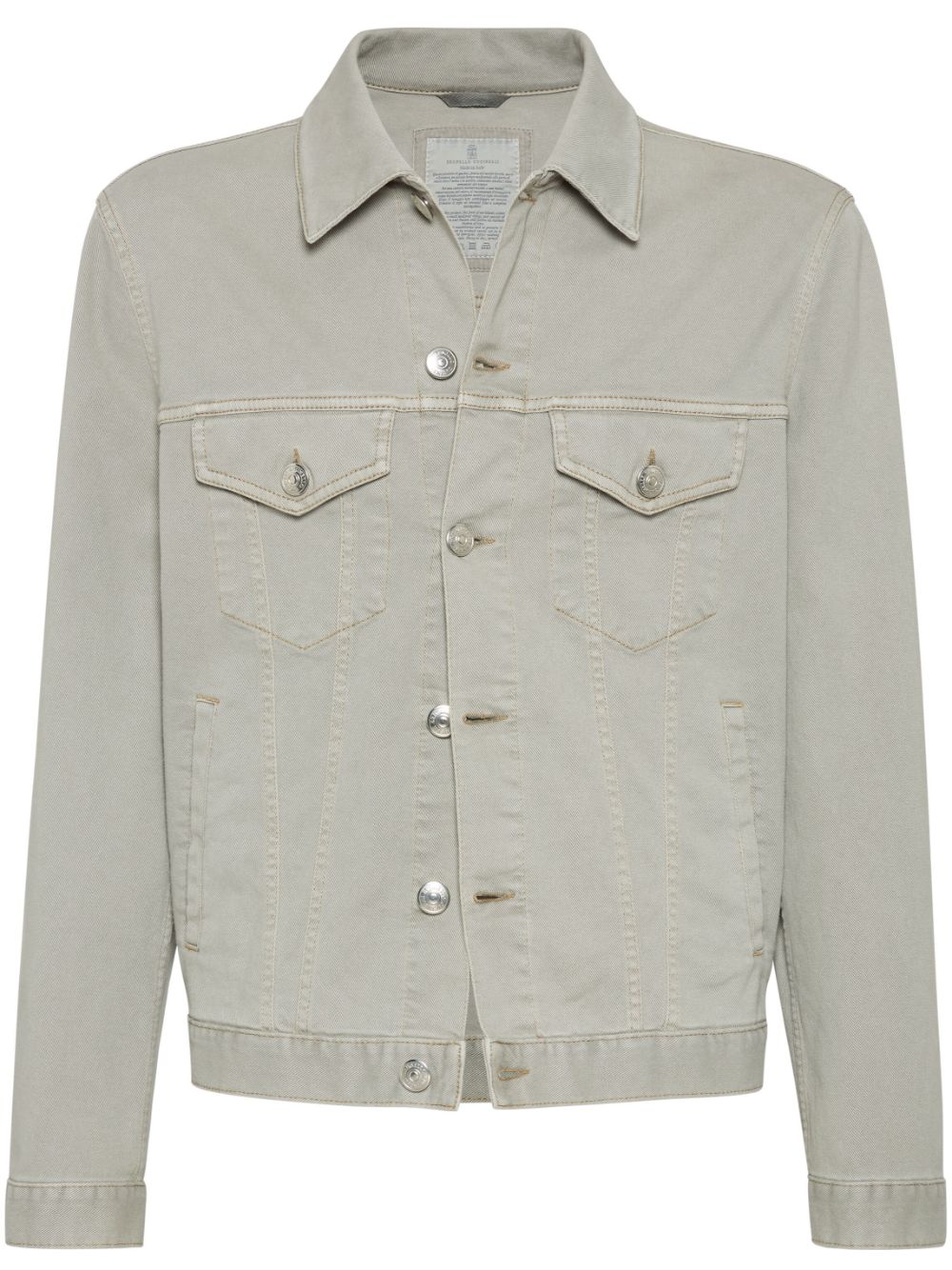 Brunello Cucinelli shirt denim jacket - Neutrals von Brunello Cucinelli