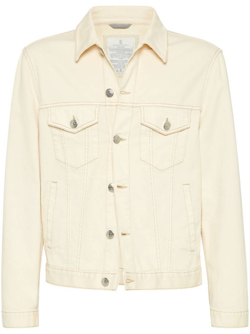 Brunello Cucinelli shirt denim jacket - Neutrals von Brunello Cucinelli