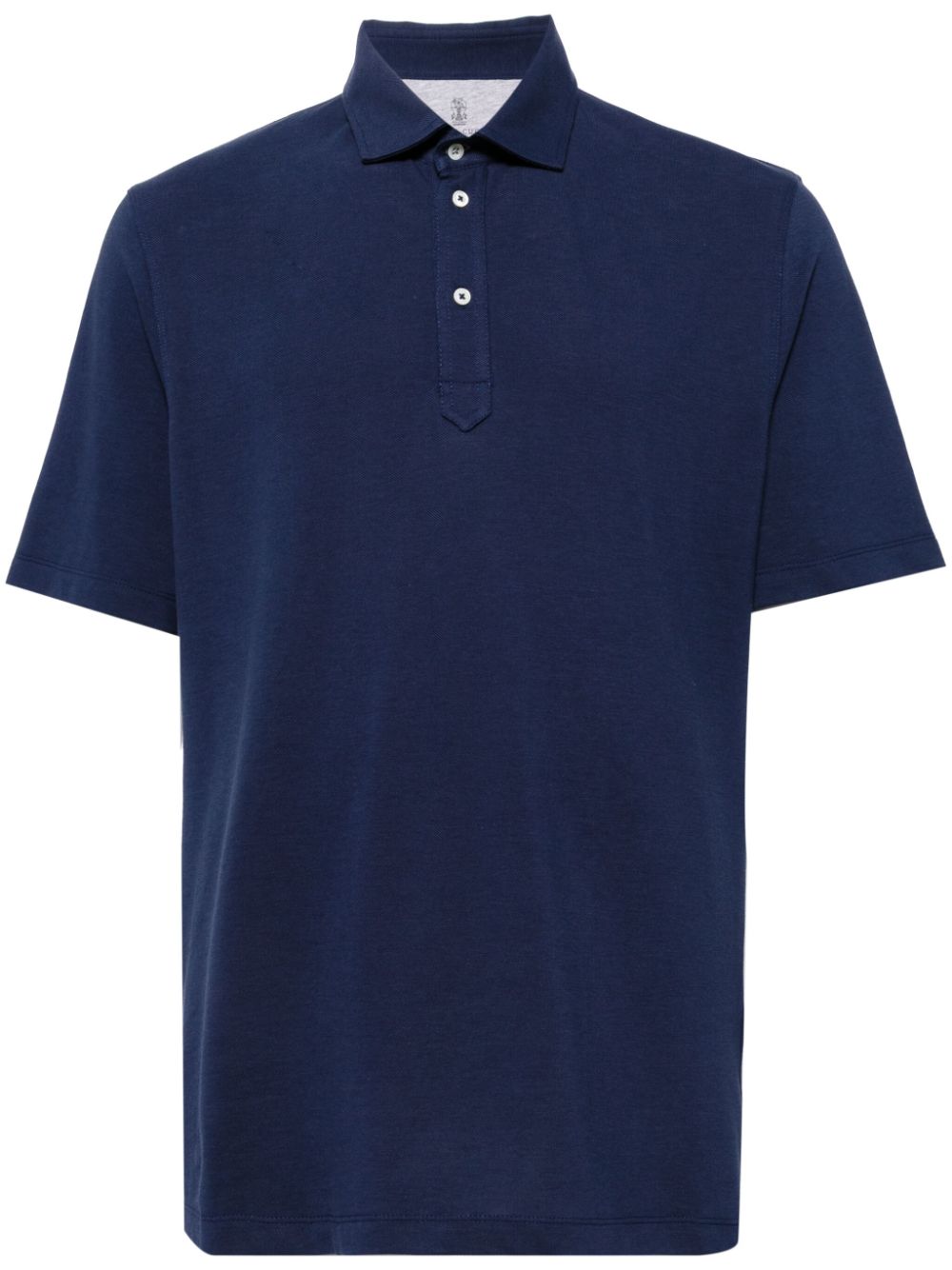 Brunello Cucinelli short-sleeve cotton polo shirt - Blue von Brunello Cucinelli