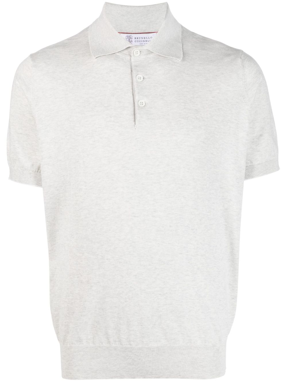 Brunello Cucinelli short-sleeve polo shirt - Grey von Brunello Cucinelli