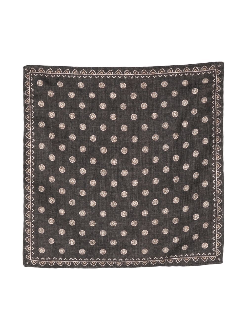 Brunello Cucinelli silk handkerchief - Grey von Brunello Cucinelli