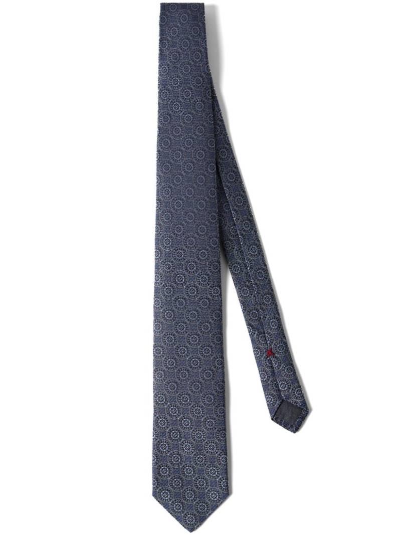 Brunello Cucinelli silk-jacquard tie - Blue von Brunello Cucinelli