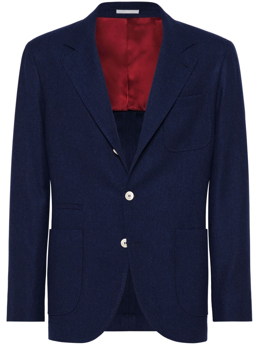 Brunello Cucinelli single-breasted blazer - Blue von Brunello Cucinelli