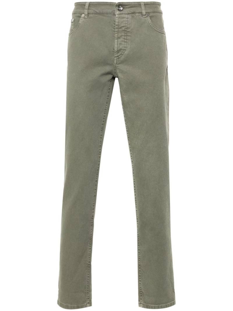 Brunello Cucinelli slim-cut jeans - Green von Brunello Cucinelli