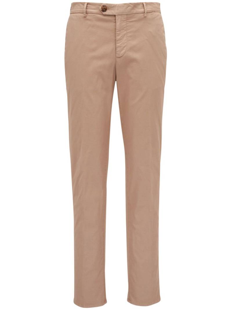 Brunello Cucinelli slim-cut stretch-cotton chino trousers - Pink von Brunello Cucinelli