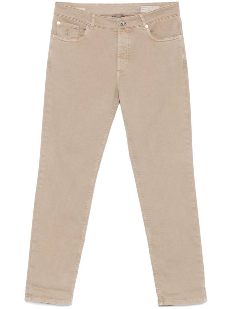 Brunello Cucinelli slim-leg jeans - Brown von Brunello Cucinelli