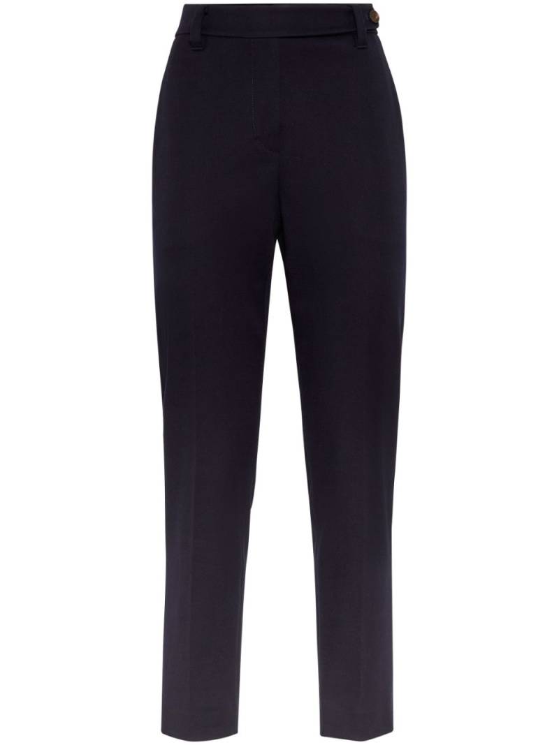 Brunello Cucinelli slim-leg tailored trousers - Blue von Brunello Cucinelli