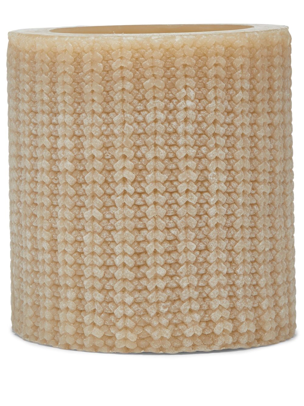 Brunello Cucinelli small knit-effect wax lantern - Neutrals von Brunello Cucinelli