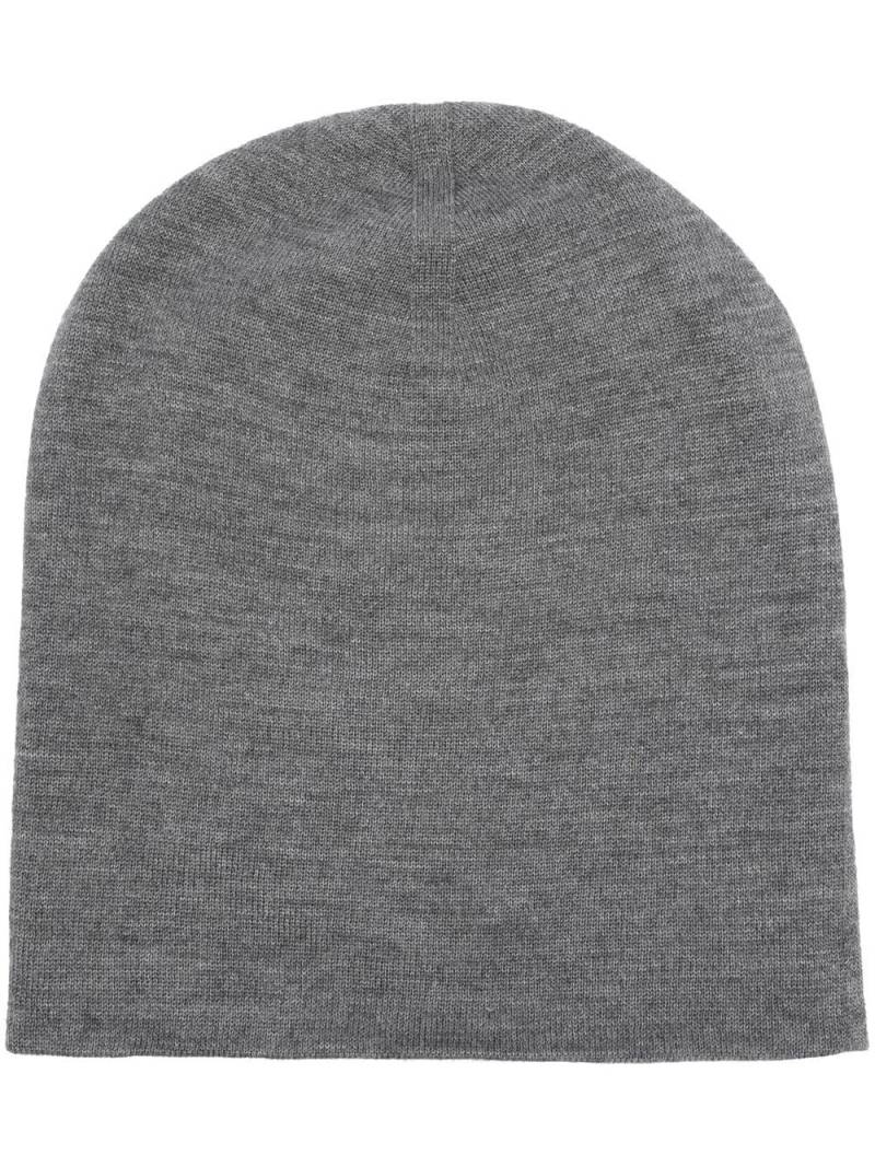 Brunello Cucinelli soft fine-knit beanie - Grey von Brunello Cucinelli