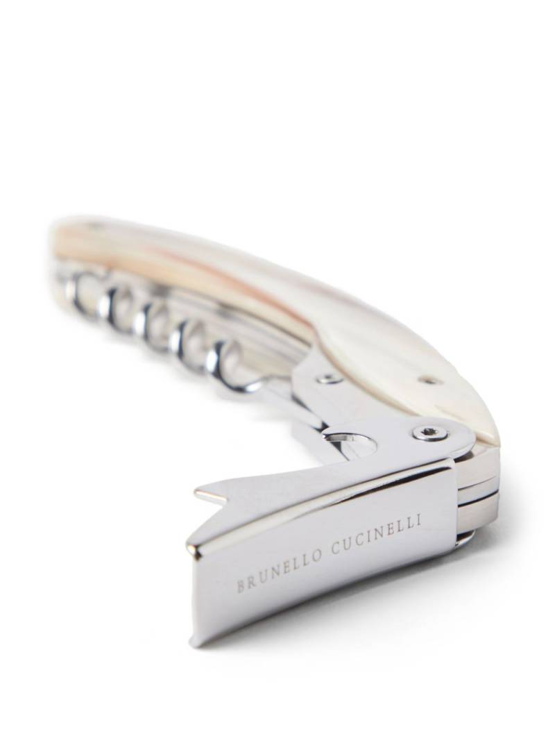 Brunello Cucinelli stainless steel corkscrew - Neutrals von Brunello Cucinelli