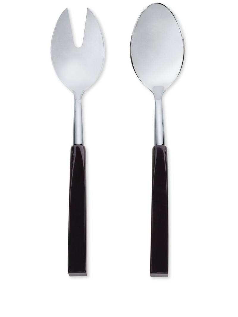 Brunello Cucinelli steel salad serving cutlery (set of two) - Silver von Brunello Cucinelli