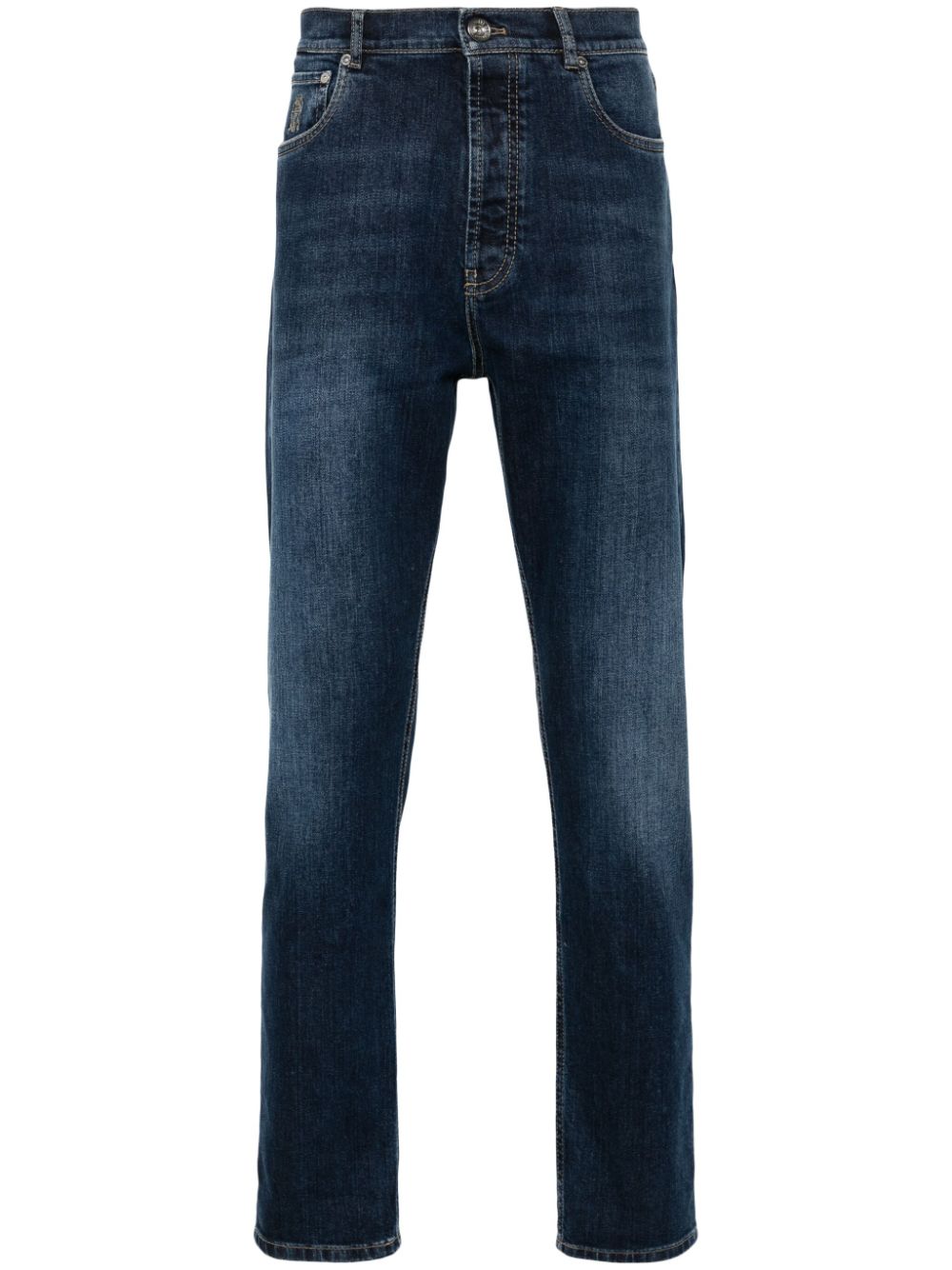 Brunello Cucinelli straight-leg jeans - Blue von Brunello Cucinelli