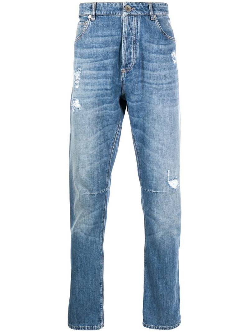 Brunello Cucinelli straight-leg jeans - Blue von Brunello Cucinelli