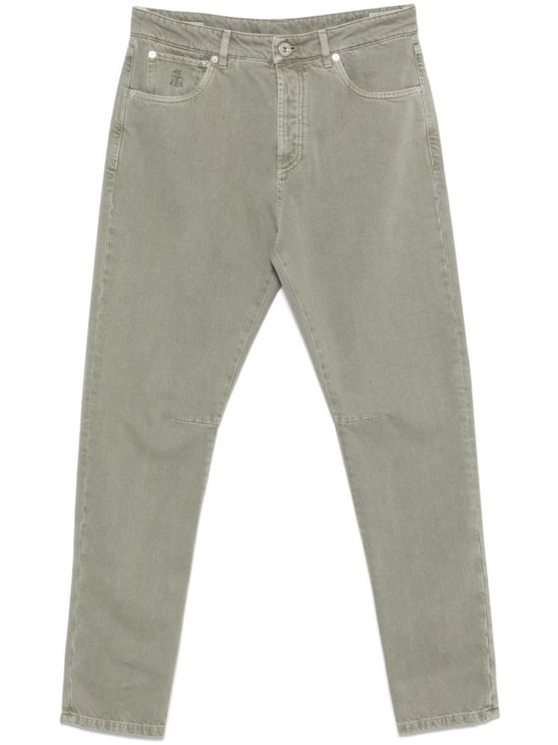 Brunello Cucinelli straight-leg jeans - Green von Brunello Cucinelli